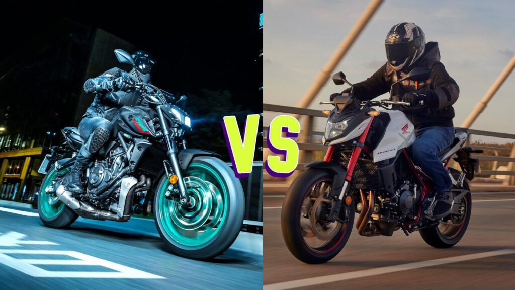 2023 Honda CB750 Hornet vs Yamaha MT-07: A Battle of Legends